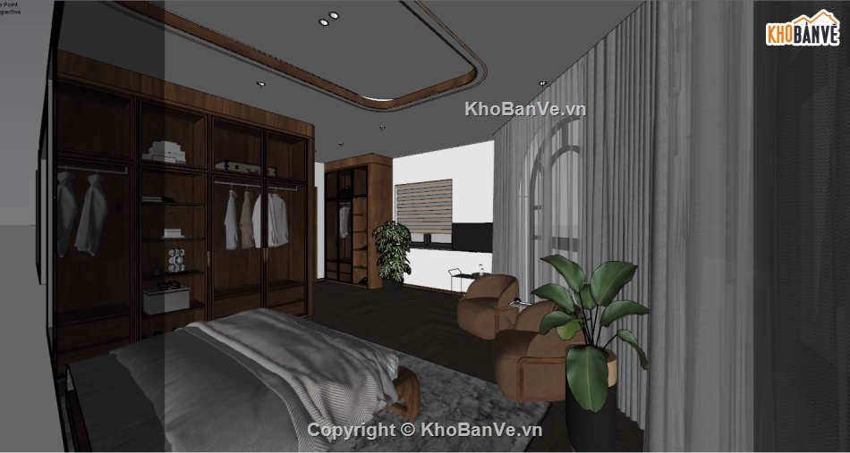 file sketchup phòng ngủ,phòng ngủ sketchup,file sketchup đồ gỗ óc chó,file sketchup,gỗ óc chó file cad