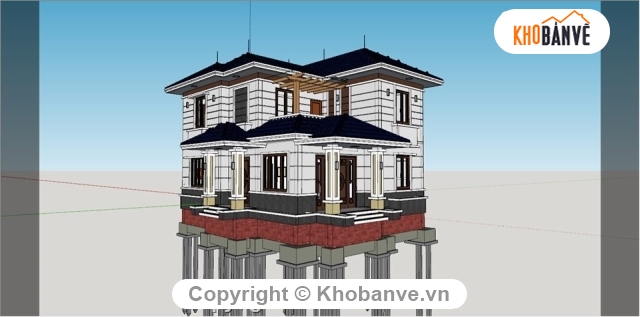 mẫu biệt thự,biệt thự 2 tầng,nhà biệt thự,biệt thự mẫu,mẫu nhà biệt thự