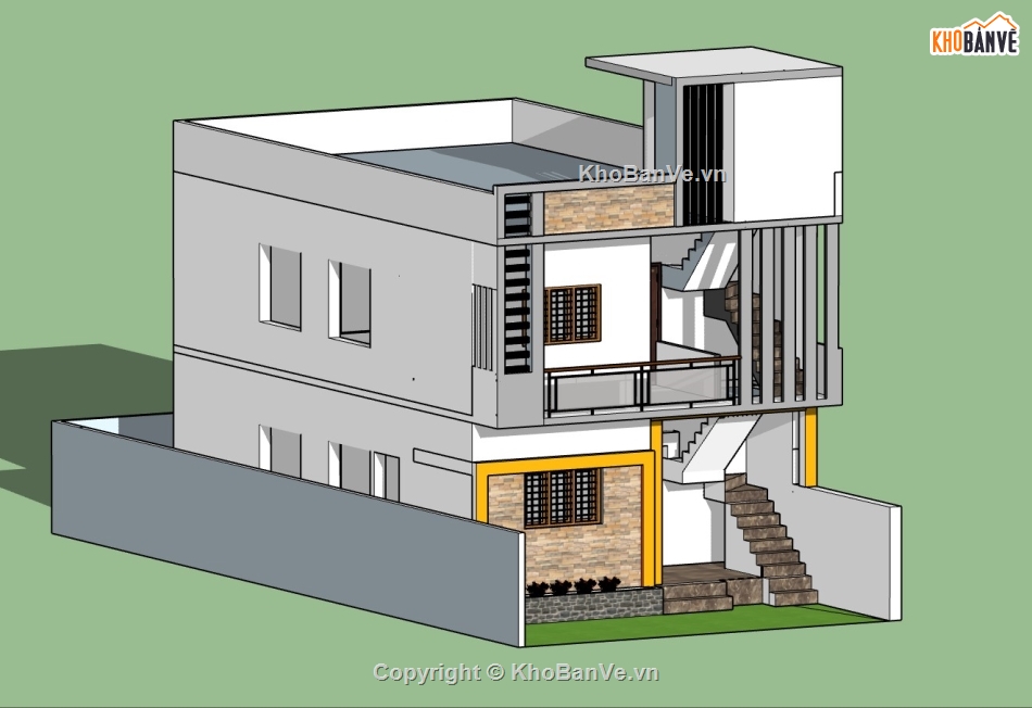 nhà phố 3 tầng,su nhà phố,sketchup nhà phố,su nhà phố 3 tầng,sketchup nhà phố 3 tầng