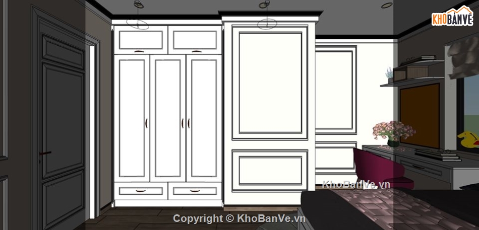 Sketchup phòng thờ,File phòng ngủ,phòng khách bếp,File sketchup phòng thờ,Sketchup bếp,Sketchup phòng khách bếp