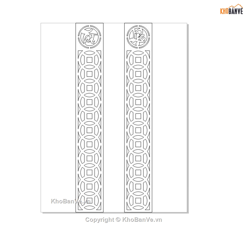 vách đẹp,vách đẹp cnc,vách tài lộc trống đồng,thư viện vách ngăn cnc