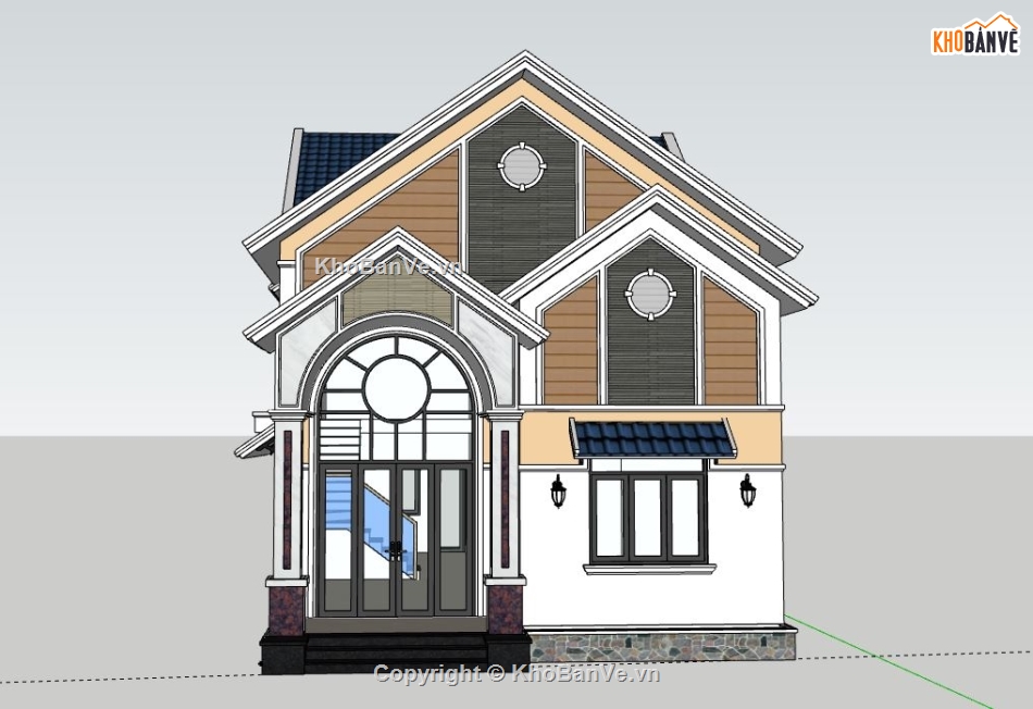 Nhà cấp 4,model su nhà cấp 4,file su nhà cấp 4,file sketchup nhà cấp 4