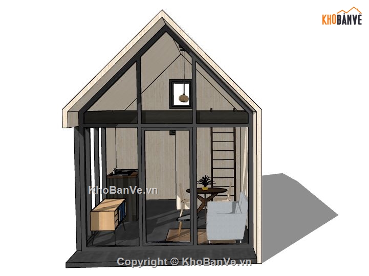 nhà cấp 4 đẹp,file sketchup nhà cấp 4,nhà cấp 4 model su,file su nhà cấp 4,sketchup nhà cấp 4