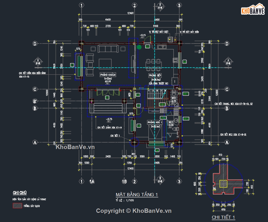 Nhà 2 tầng,bản vẽ nhà 2 tầng,file cad nhà 2 tầng,nhà mái nhật,bản vẽ nhà mái nhật