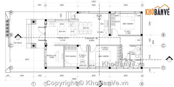 biệt thự 1 tầng cad,file cad biệt thự 1 tầng,cad biệt thự 1 tầng,autocad biệt thự 1 tầng