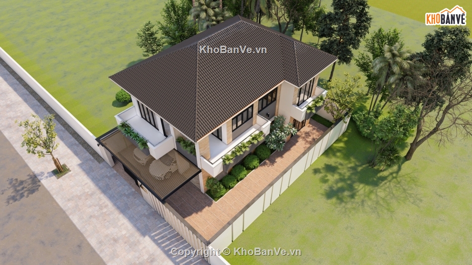 kiến trúc biệt thự,kết cấu biệt thự,điện nước biệt thự
