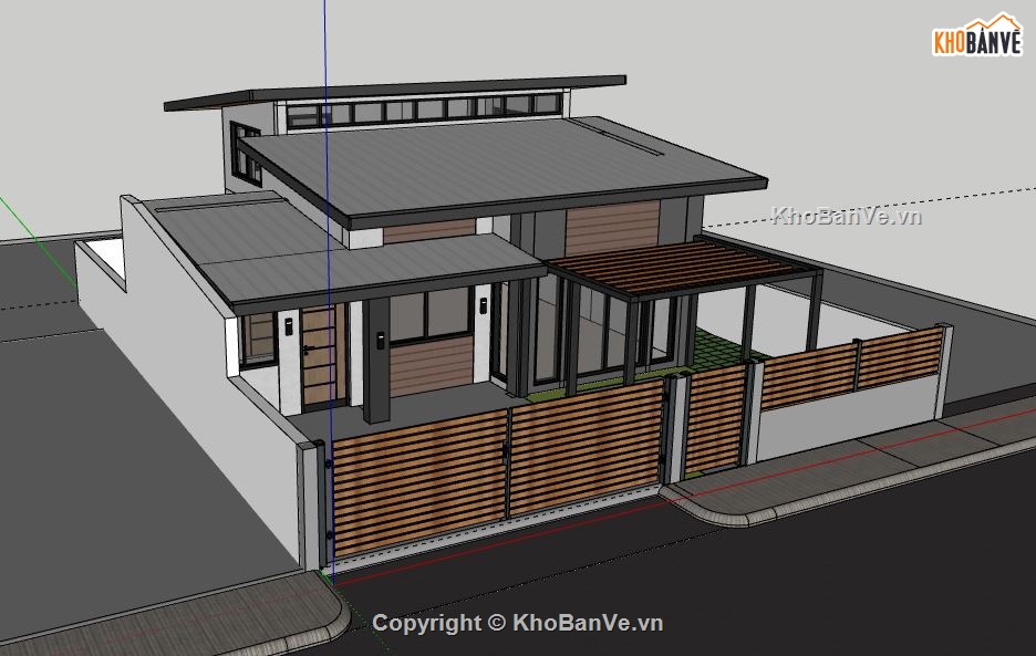 Biệt thự 2 tầng,model su biệt thự 2 tầng,mẫu biệt thự 2 tầng sketchup,file su biệt thự 2 tầng,biệt thự 2 tầng model su