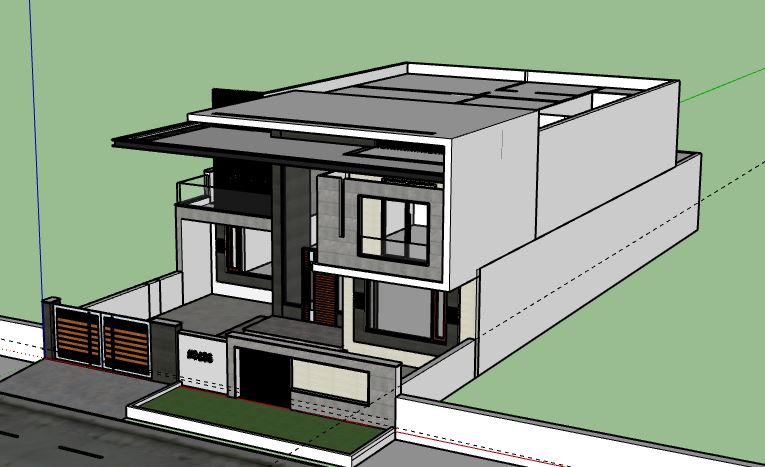 Biệt thự 2 tầng,model su biệt thự 2 tầng,file su biệt thự 2 tầng,biệt thự 2 tầng sketchup,sketchup biệt thự 2 tầng