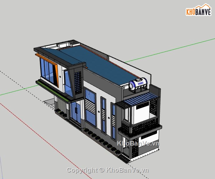 Biệt thự 2 tầng,model su biệt thự 2 tầng,file su biệt thự 2 tầng