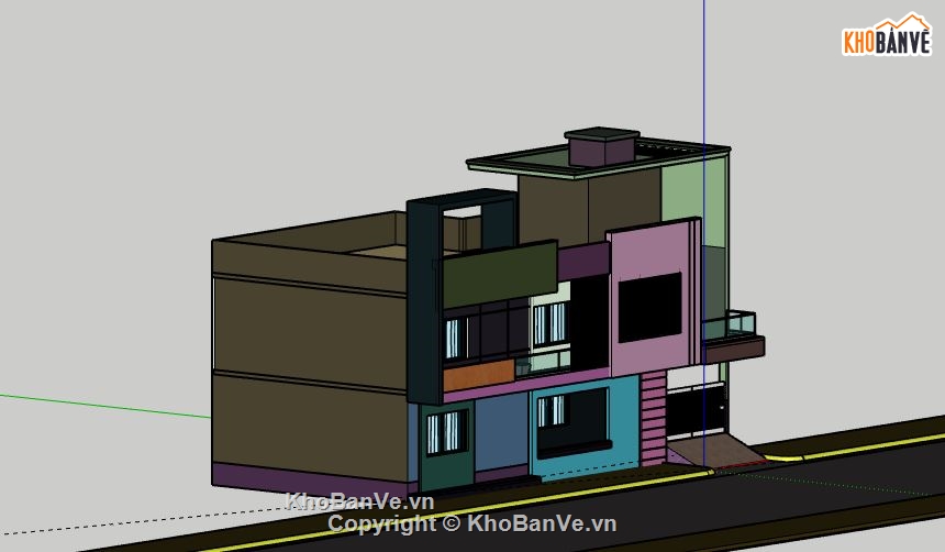 Biệt thự 2 tầng,Model su biệt thự 2 tầng,biệt thự 2 tầng