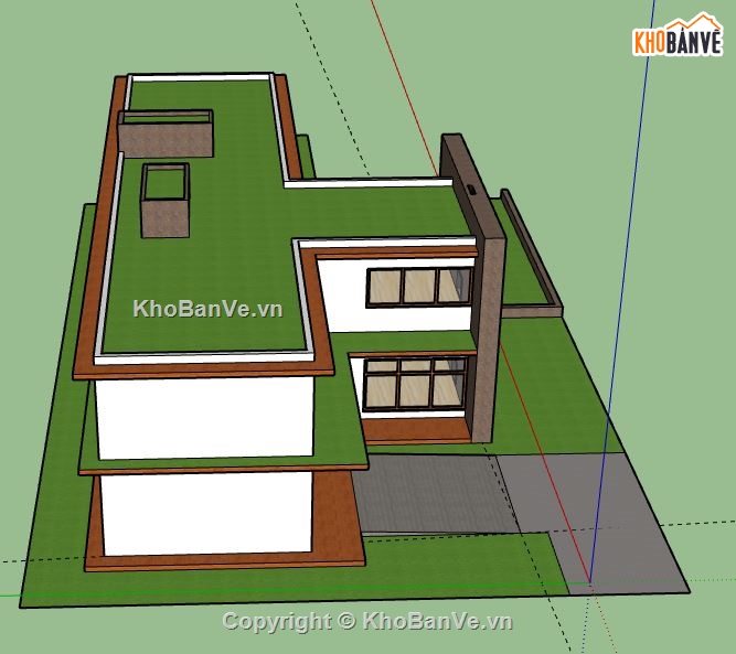 Biệt thự 2 tầng,model su biệt thự 2 tầng,file su biệt thự 2 tầng,file sketchup biệt thự 2 tầng,biệt thự 2 tầng sketchup,biệt thự 2 tầng file su