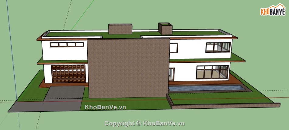 Biệt thự 2 tầng,model su biệt thự 2 tầng,file su biệt thự 2 tầng,file sketchup biệt thự 2 tầng,biệt thự 2 tầng sketchup,biệt thự 2 tầng file su