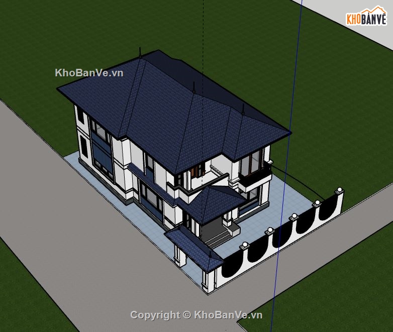 Biệt thự 2 tầng,model su biệt thự 2 tầng,file su biệt thự 2 tầng