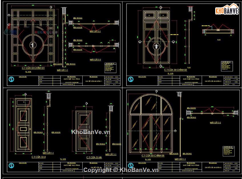 Biệt thự  2 tầng,file biệt thự 2 tầng,cad biệt thự 2 tầng