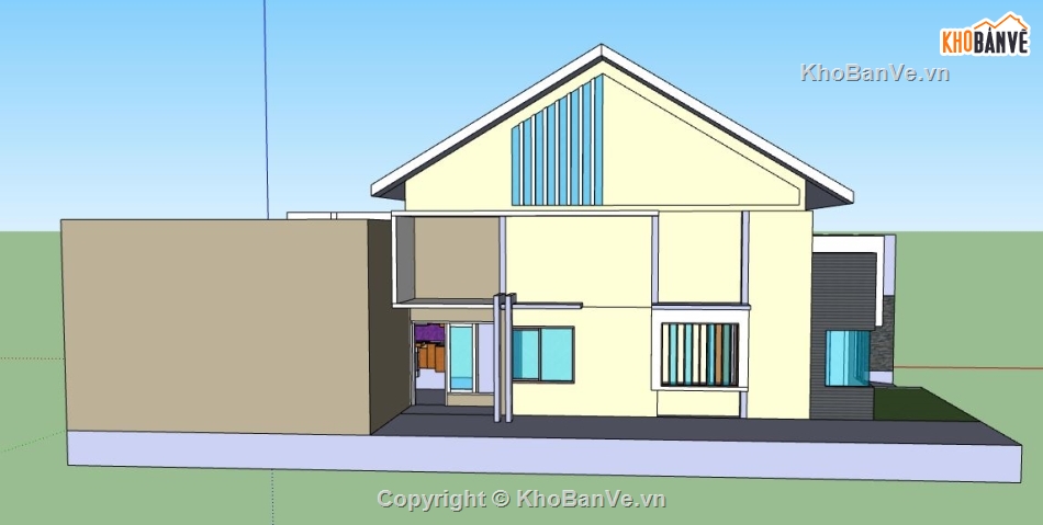 sketchup biệt thự,model su biệt thự,su biệt thự