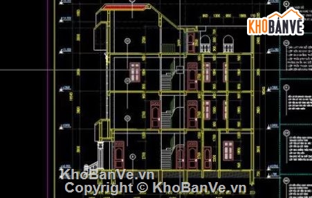 biệt thự 3 tầng,bản vẽ cad biệt thự 3 tầng,biệt thự 3 tầng cad,bản vẽ autocad biệt thự 3 tầng