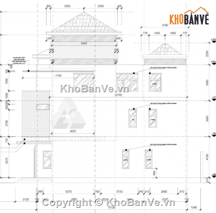 biệt thự 3 tầng,cad biệt thự 3 tầng,biệt thự 3 tầng cad
