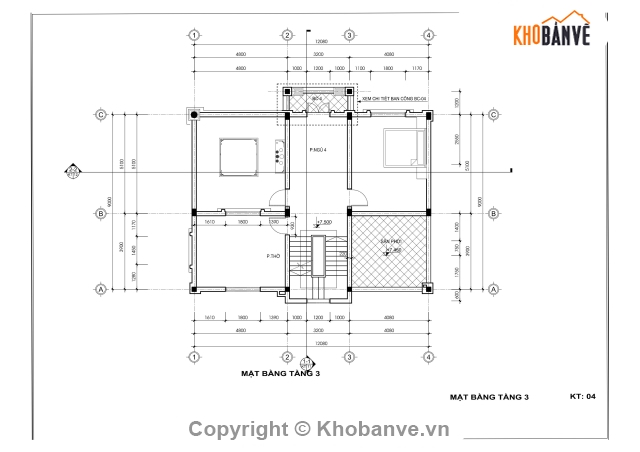 biệt thự 3 tầng,3 tầng 9x12.08m,bản vẽ biệt thự 3 tầng,full biệt thự,biệt thự phố