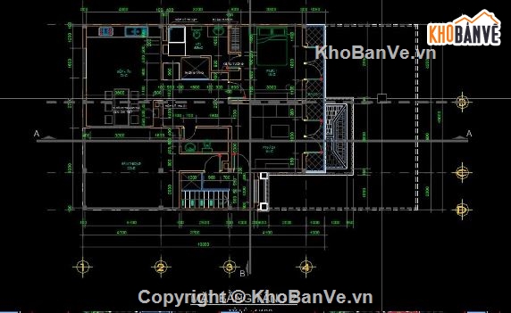 biệt thự 3 tầng,cad biệt thự 3 tầng,file cad biệt thự 3 tầng,bản vẽ biệt thự 3 tầng