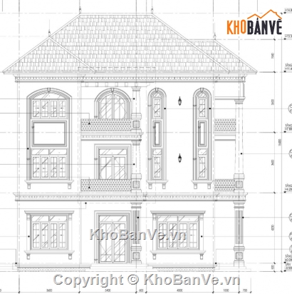biệt thự 3 tầng,file cad biệt thự 3 tầng,biệt thự 3 tầng file cad,cad biệt thự 3 tầng