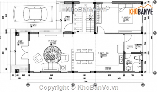 Biệt thự 2 tầng cad,file cad biệt thự 2 tầng,biệt thự 2 tầng cad,cad biệt thự 2 tầng