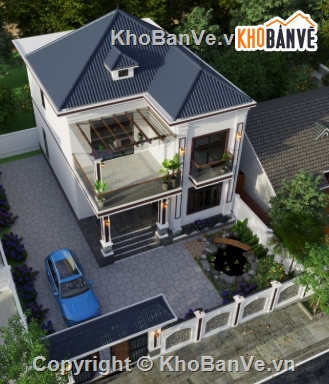 biệt thự 2 tầng,cad biệt thự 2 tầng,file cad biệt thự 2 tầng,biệt thự 2 tầng cad