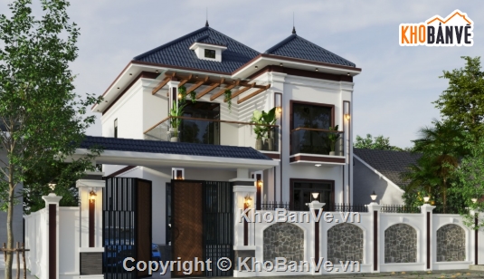 biệt thự 2 tầng,cad biệt thự 2 tầng,file cad biệt thự 2 tầng,biệt thự 2 tầng cad