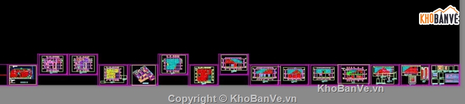 biệt thự 1 tầng,bản vẽ biệt thự 1 tầng,biệt thự mái thái,file cad biệt thự 1 tầng