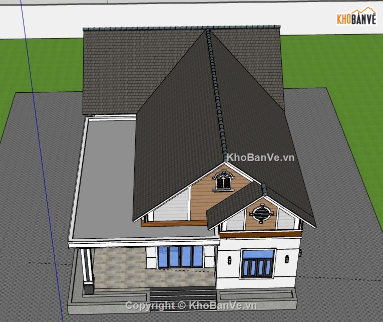 biệt thự 1 tầng,model su biệt thự 1 tầng,sketchup biệt thự 1 tầng,file su biệt thự 1 tầng,biệt thự 1 tầng file su