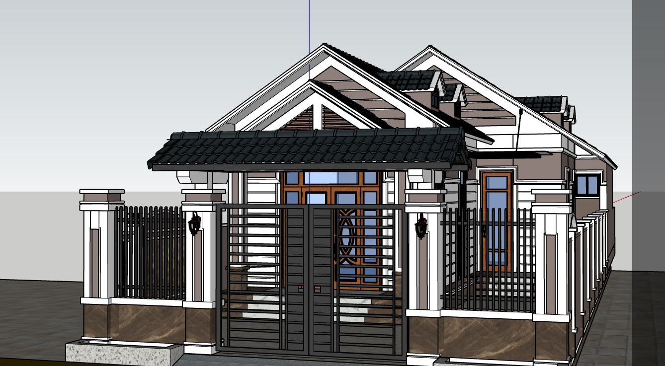 su biệt thự,model su biệt thự,sketchup biệt thự