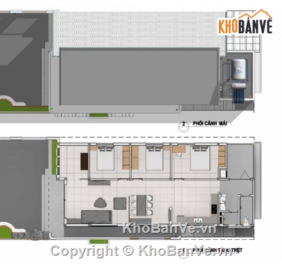 nhà cấp 4 mái lệch,nhà cấp 4,file cad nhà cấp 4,cad nhà cấp 4