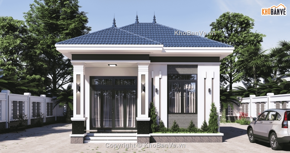 Nhà cấp 4,Nhà cấp 4 mái nhật,Bản vẽ nhà cấp 4