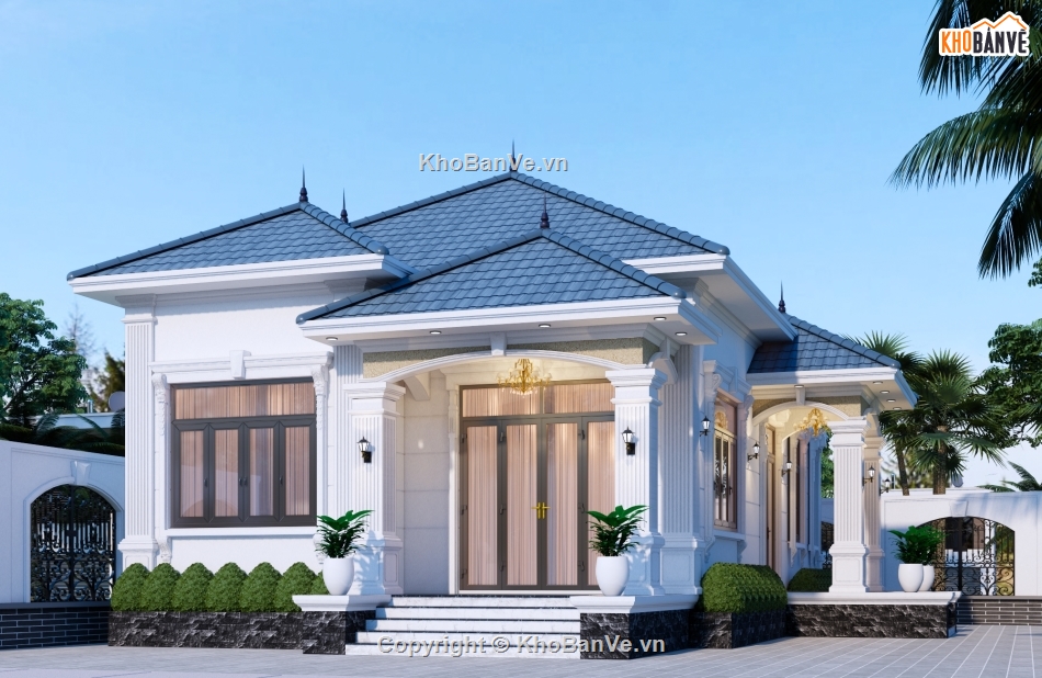 Nhà cấp 4,Bản vẽ nhà cấp 4,File cad nhà cấp 4