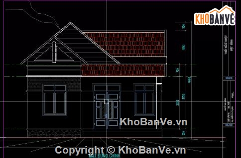 nhà 1 tầng,full bản vẽ nhà 1 tầng,nhà 1 tầng đẹp