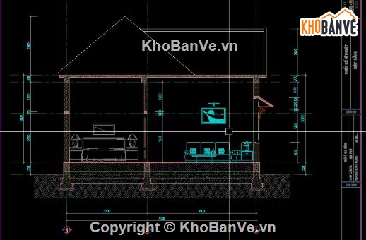 nhà 1 tầng,full bản vẽ nhà 1 tầng,nhà 1 tầng đẹp
