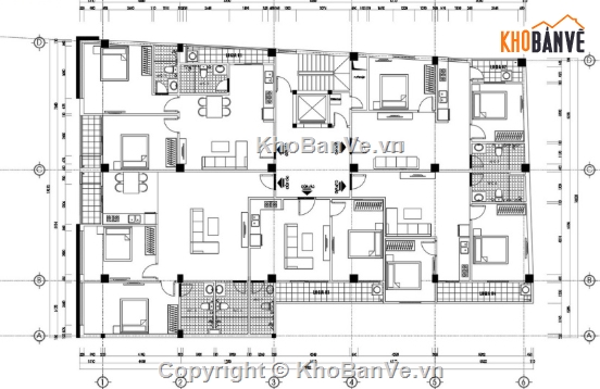 Chung cư mini,file cad chung cư,chung cư file cad,cad chung cư