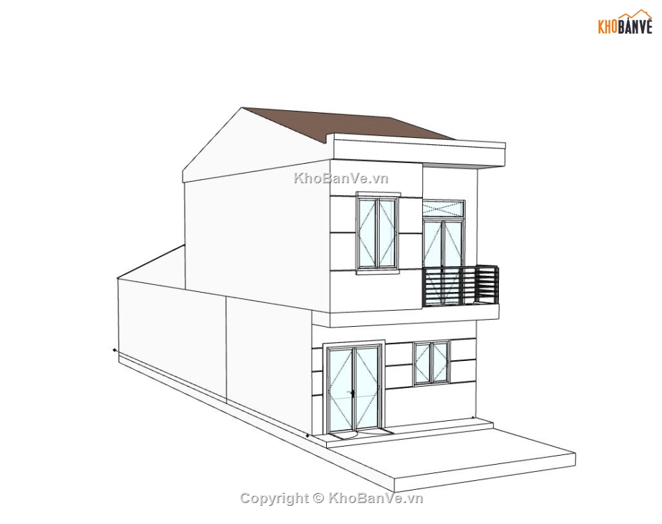 Nhà phố 2 tầng,Nhà 2 tầng đẹp,Nhà 2 tầng