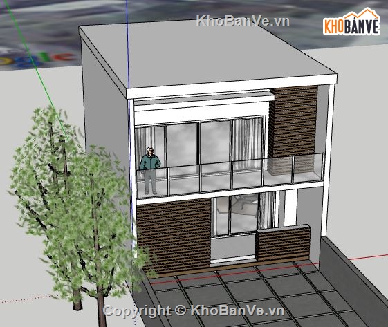 Nhà phố 2 tầng,model su nhà phố 2 tầng,nhà phố 2 tầng file su,sketchup nhà phố 2 tầng,nhà phố 2 tầng sketchup