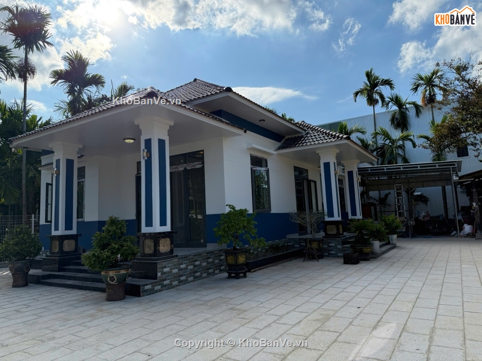 kiến trúc 1  tầng,biệt thự 1 tầng,bản vẽ biệt thự 1 tầng,nhà mái nhật 1 tầng