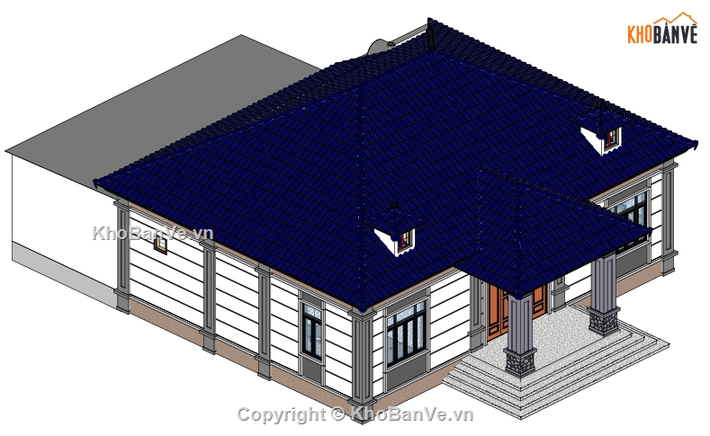 1 tầng,nhà mái nhật 1 tầng,kiến trúc nhà đẹp,Thiết kế full kiến trúc nhà mái nhật,BIM revit,Thiết kế nhà đẹp