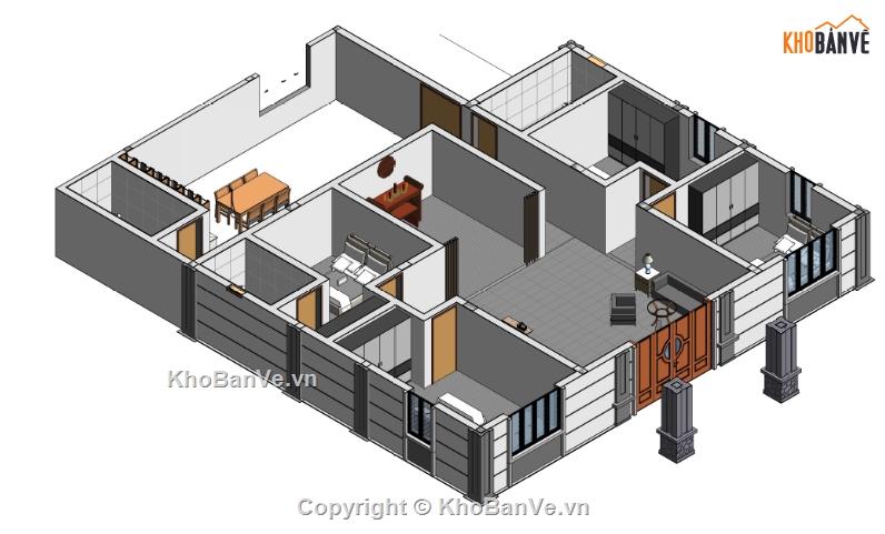 1 tầng,nhà mái nhật 1 tầng,kiến trúc nhà đẹp,Thiết kế full kiến trúc nhà mái nhật,BIM revit,Thiết kế nhà đẹp