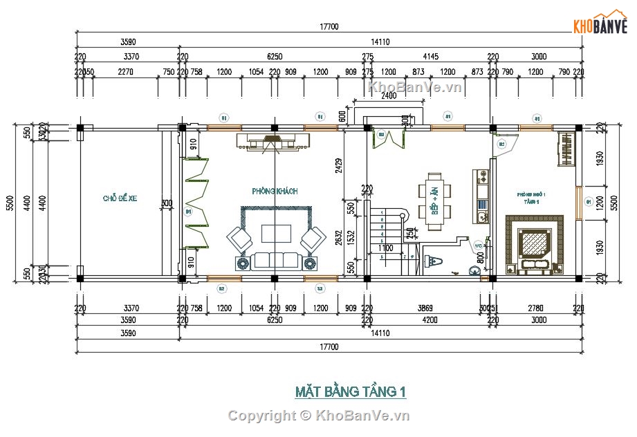 nhà phố 2 tầng 1 tum,cad nhà phố 2 tầng 1 tum,nhà phố 2 tầng 1 tum file cad,bản vẽ nhà phố 2 tầng 1 tum