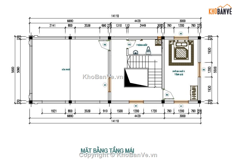 nhà phố 2 tầng 1 tum,cad nhà phố 2 tầng 1 tum,nhà phố 2 tầng 1 tum file cad,bản vẽ nhà phố 2 tầng 1 tum