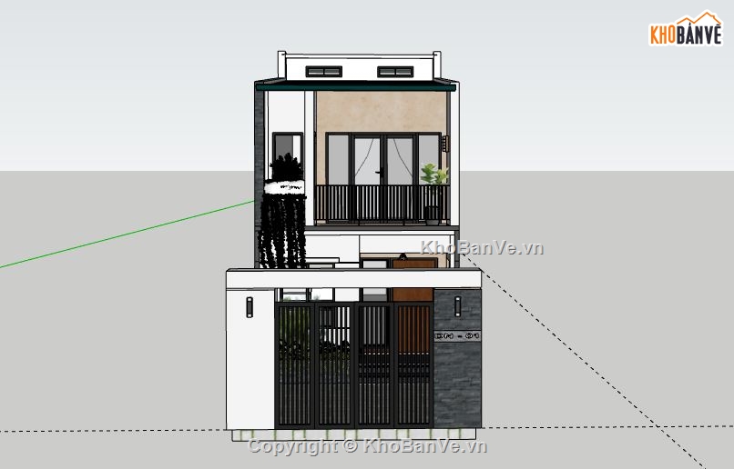 Nhà phố 2 tầng,model su nhà phố 2 tầng,file su nhà phố 2 tầng