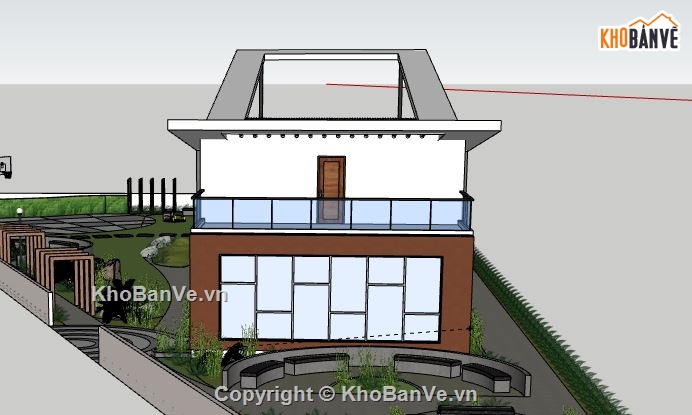 Nhà phố 2 tầng,file su Nhà phố 2 tầng,sketchup nhà phố 2 tầng,nhà phố 2 tầng sketchup