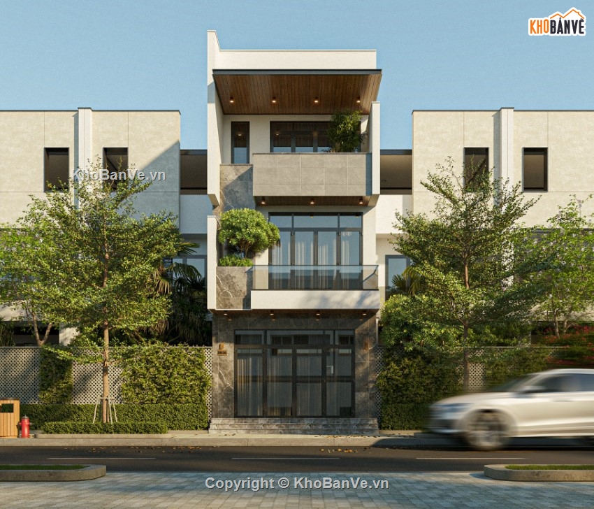 nhà phố 3 tầng đẹp,file nhà 3 tầng,nhà phố 3 tầng
