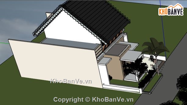 Nhà phố 2 tầng,model su nhà phố 2 tầng,sketchup nhà phố 2 tầng,nhà phố 2 tầng sketchup,file su nhà phố 2 tầng