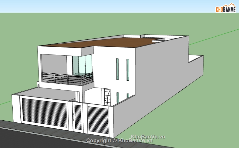 file sketchup nhà phố 2 tầng,model su  nhà phố 2 tầng,file su  nhà phố 2 tầng,sketchup nhà phố 2 tầng