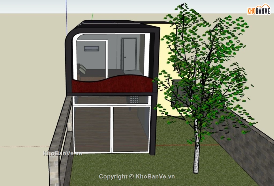 su nhà phố,model su nhà phố,file sketchup nhà phố