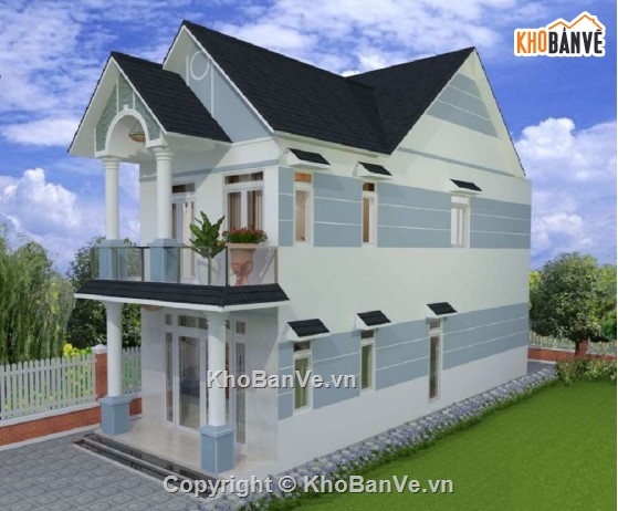 Nhà phố 2 tầng,Nhà phố 2 tầng 5x17m,nhà mái thái